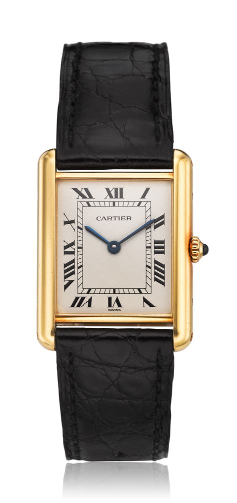 cartier 18k gold watch price|cartier tank must price.